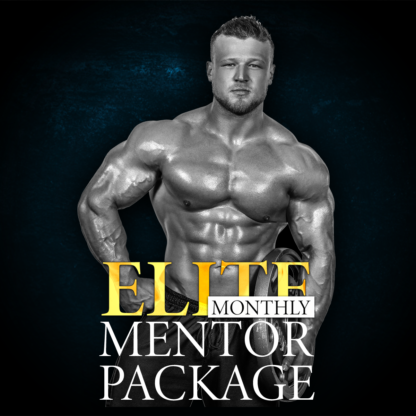 a picture that is an advertisement for the elite monthly mentor package